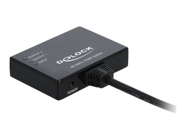 Delock - Video-/Audio-Splitter - 2 x HDMI - Desktop
