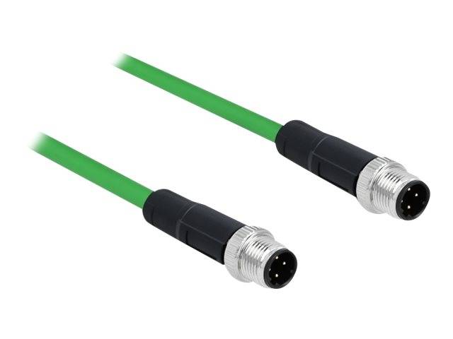 DeLOCK - Netzwerkkabel - M12 (4-polig) (M) bis M12 (4-polig)