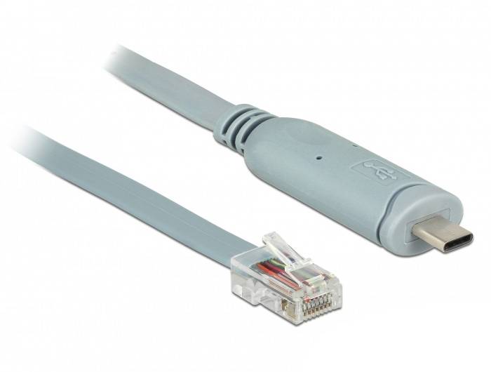 DeLOCK - Serieller Adapter - USB-C (M) bis RJ-45 (M)