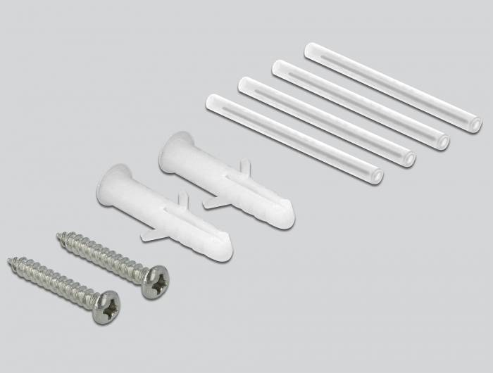 DeLOCK 85921, Weiß, Acrylnitril-Butadien-Styrol (ABS), 80 mm, 80 mm, 29 mm