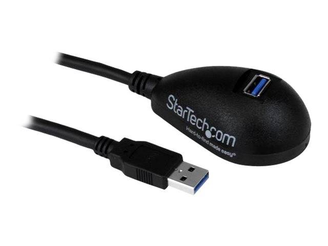 StarTech.com 1,5m SuperSpeed USB 3.0 Desktop Verlängerungskabel / Dockingkabel - Stecker / Buchse - Schwarz - USB-Verlän