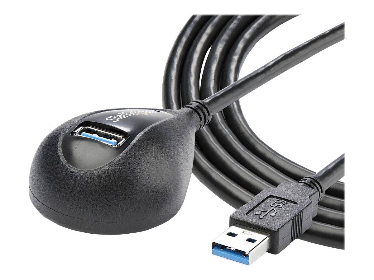 StarTech.com 1,5m SuperSpeed USB 3.0 Desktop Verlängerungskabel / Dockingkabel - Stecker / Buchse - Schwarz - USB-Verlän