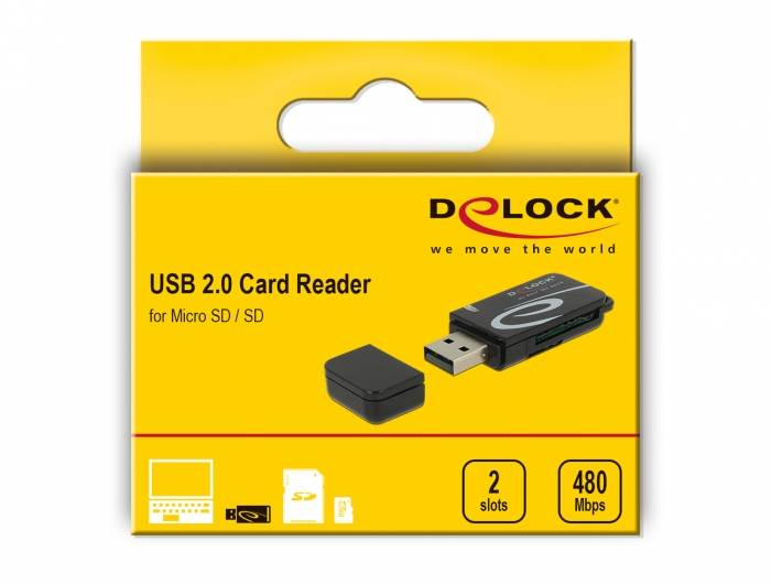 Delock - Kartenleser (Multi-Format) - USB 2.0