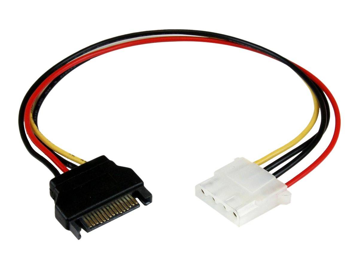 StarTech.com 30cm SATA auf Molex LP4 Stromadapter - Bu/St - Serial ATA zu 4pin Stromkabel Adapter - Netzteil - interne S