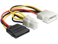 DeLOCK - Netzteil - SATA-Stromstecker, Netzstecker P4 bis interne Stromversorgung, 4-polig (M)