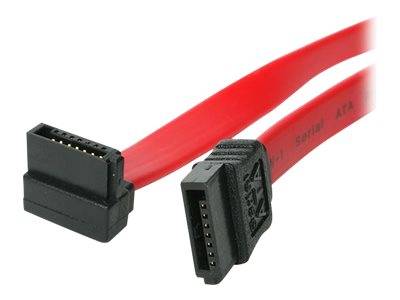 StarTech.com 15cm SATA 3 Kabel gewinkelt - S-ATA III Anschlusskabel bis 6Gb/s - Serial ATA 90° rechts abgewinkelt - Rot