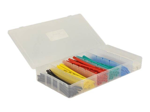 Delock - Schrumpfschlauch - 10 cm - Schwarz, weiß, Blau, Gelb, Rot, grün (Packung mit 100)