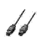 Lindy TosLink Cable (optical SPDIF) - 2m - Kabel - Audio / Multimedia / Digital / Daten dungskabel für 2 m - Glasfaser (LWL) - Schwarz