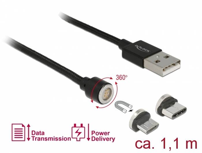 Delock - USB-Kabel-Kit - USB 2.0 - 2.4 A - 1.1 m