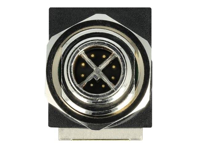 Delock - Netzwerkadapter - 8-polig M12 (M) zu RJ-45 (W)