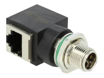 Delock - Netzwerkadapter - 8-polig M12 (M) zu RJ-45 (W)