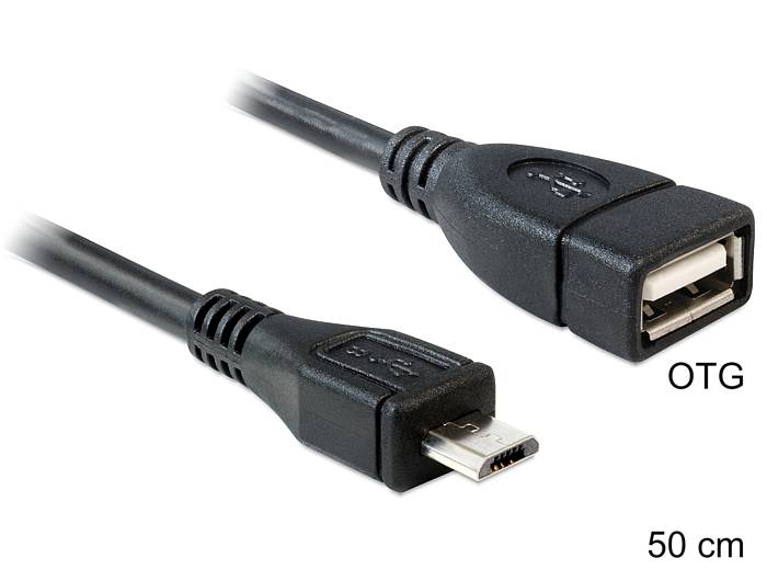 DeLOCK - USB-Kabel - Micro-USB Typ B (M) bis USB (W)