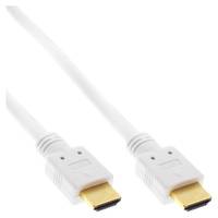 INLINE - HDMI-High Speed Kabel mit Eth. - Premium - ST / ST - weiß / gold - 5m