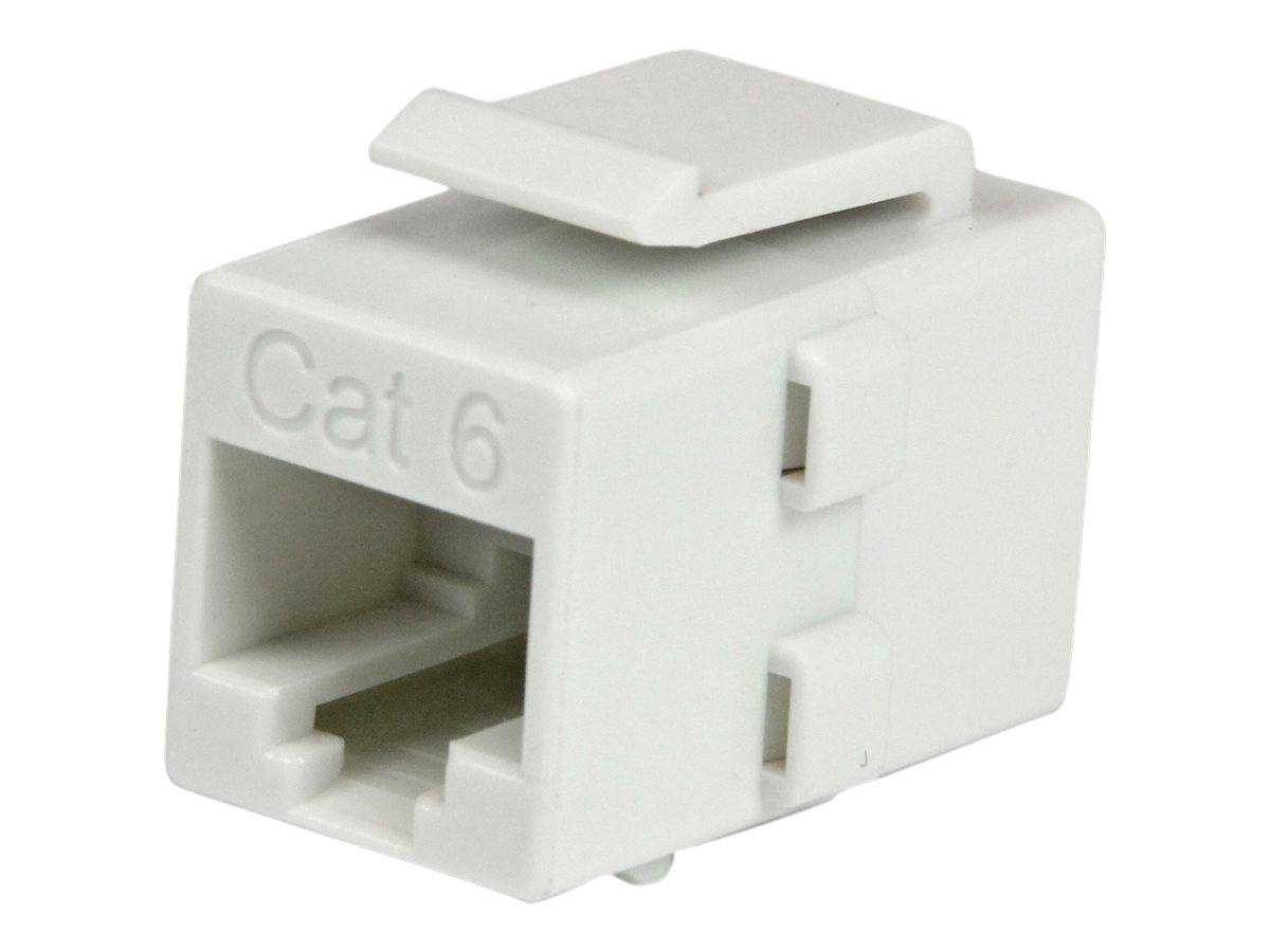 StarTech.com White Cat 6 RJ45 Keystone Jack Network Coupler F/F - RJ45 Coupler - Cat6 Coupler - F/F Cat6 Keystone Jack W