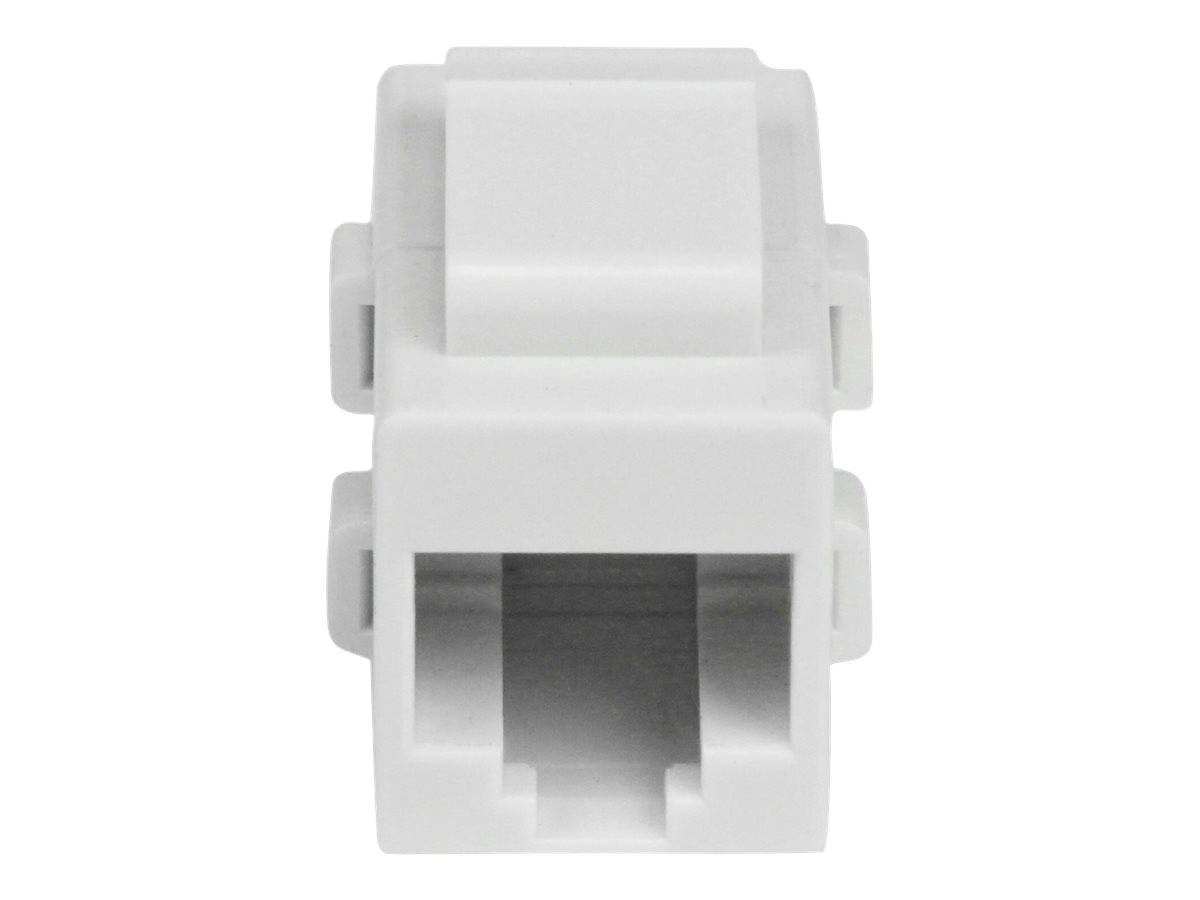 StarTech.com White Cat 6 RJ45 Keystone Jack Network Coupler F/F - RJ45 Coupler - Cat6 Coupler - F/F Cat6 Keystone Jack W