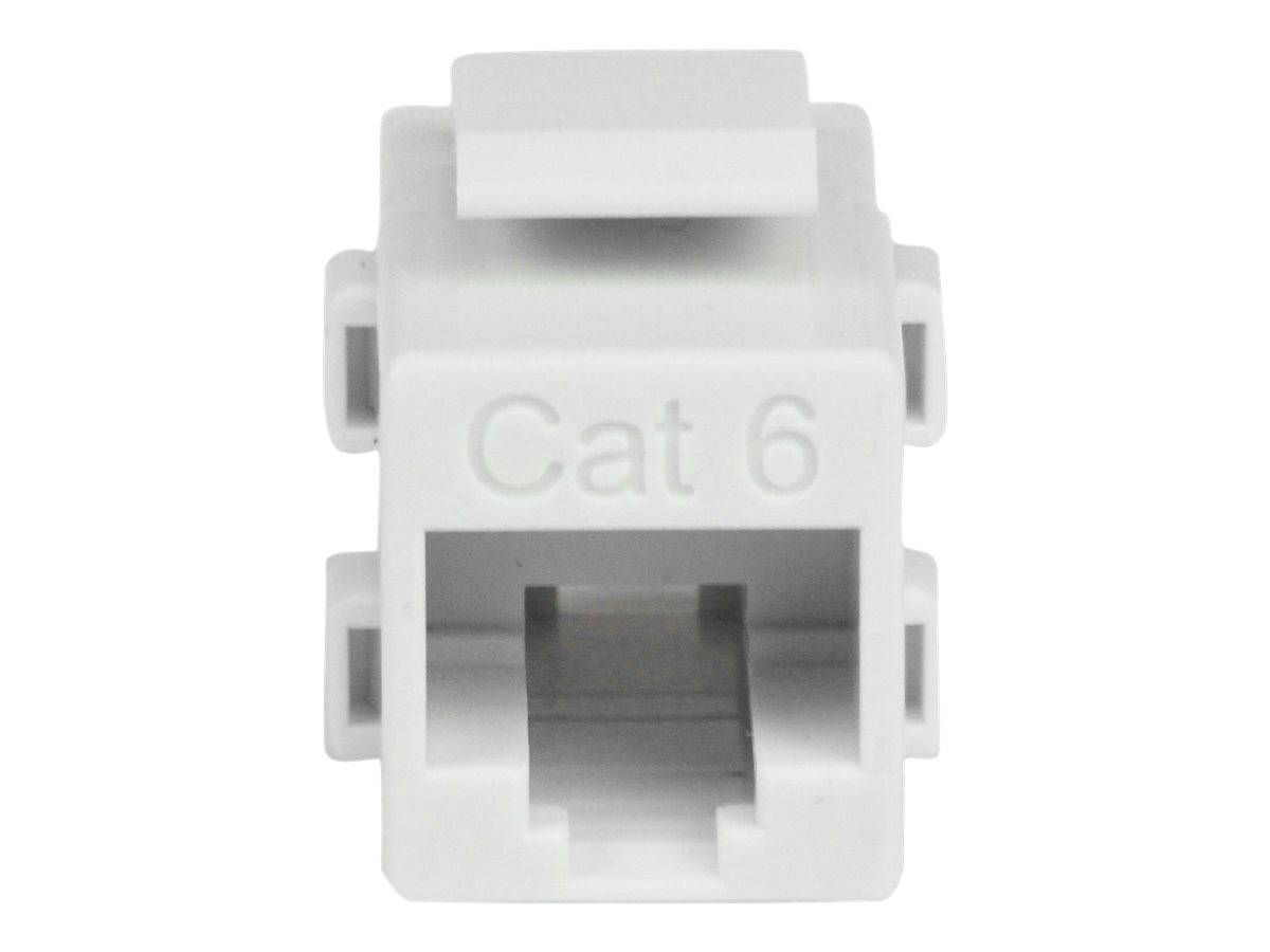 StarTech.com White Cat 6 RJ45 Keystone Jack Network Coupler F/F - RJ45 Coupler - Cat6 Coupler - F/F Cat6 Keystone Jack W