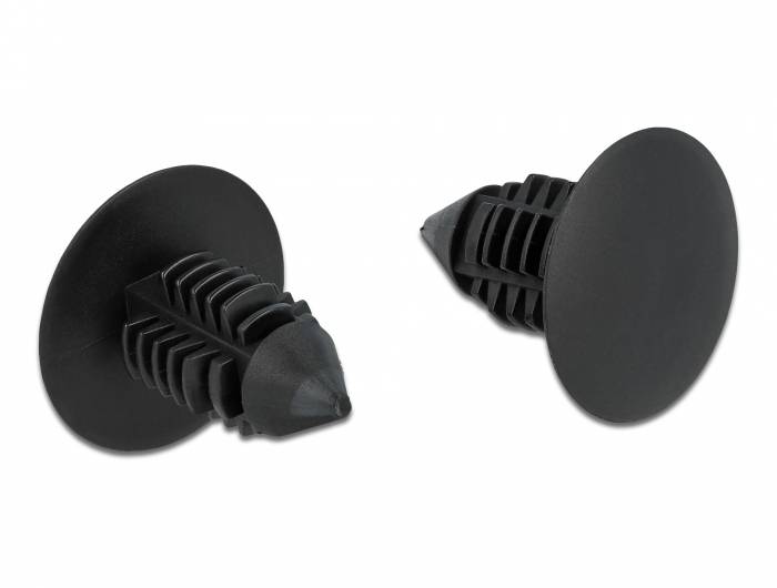 DeLOCK 60187, Nylon, Schwarz, Einfarbig, 15 mm, 14,5 mm, 10 Stück(e)