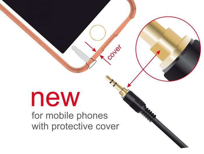 Delock - Audiokabel - mini-phone stereo 3.5 mm männlich zu mini-phone stereo 3.5 mm männlich