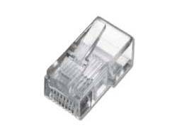 DIGITUS Modularstecker für Rundkabel, Pass through Stecker