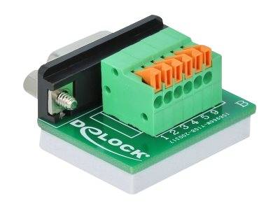 DeLOCK - Serieller Adapter - DB-9 (W) bis 6-poliger Anschlussblock