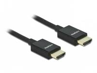Delock - High Speed - HDMI-Kabel - HDMI männlich zu HDMI männlich - 50 cm - Koax - Schwarz - Dolby DTS-HD Master Audio-U