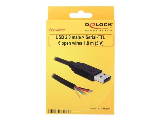 DeLock Converter USB 2.0 > Serial-TTL 6 open wires (5 V)