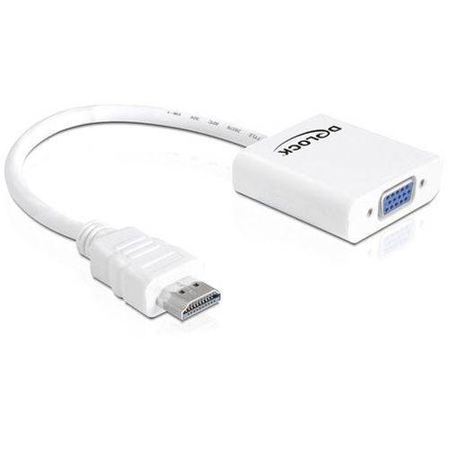 Delock Adapter HDMI-A Stecker > VGA Buchse - Videoadapter - HDMI männlich zu HD-15 (VGA)