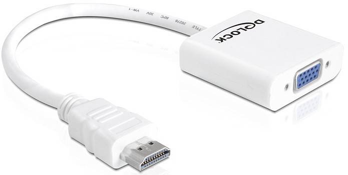 Delock Adapter HDMI-A Stecker > VGA Buchse - Videoadapter - HDMI männlich zu HD-15 (VGA)