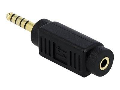 Delock - Audiokoppler - Symmetrisches Stereo 4,4 mm männlich bis Mini-Stecker weiblich
