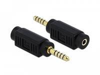 Delock - Audiokoppler - Symmetrisches Stereo 4,4 mm männlich bis Mini-Stecker weiblich