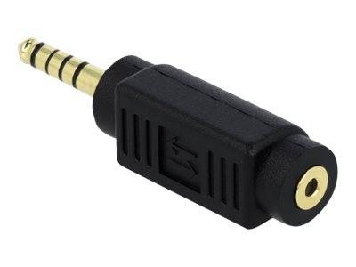 Delock - Audiokoppler - Symmetrisches Stereo 4,4 mm männlich bis 4-poliger Mikro-Stecker weiblich