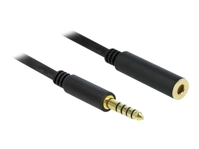 Delock - Audioverlängerungskabel - Symmetrisches Stereo 4,4 mm männlich bis Symmetrisches Stereo 4,4 mm weiblich