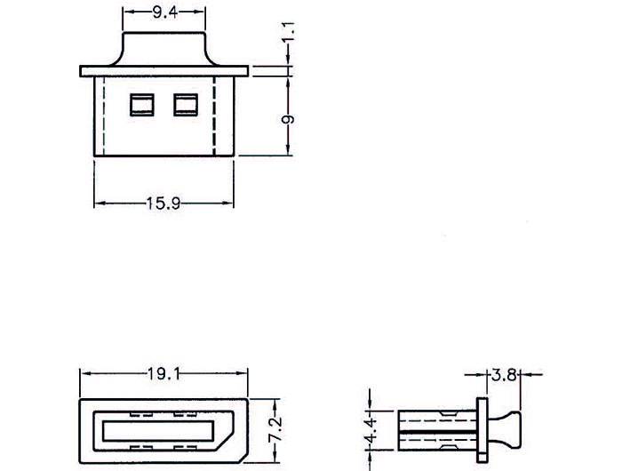 DeLOCK Dust Cover for Displayport - Schutzumschlag - Schwarz (Packung mit 10)