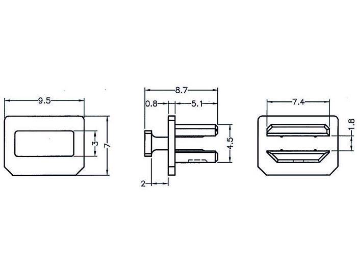 DeLOCK Dust Cover for mini Displayport - Schutzumschlag - Schwarz (Packung mit 10)