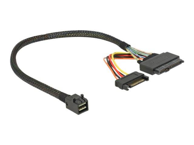 DeLOCK - Internes SAS-Kabel - SFF-8643 (M) bis SATA-Stromstecker, U.2 (SFF-8639)