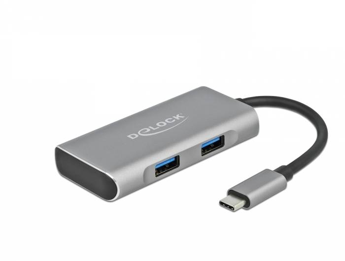 DeLOCK - Hub - 3 x USB 3.2 Gen 2 + 1 x USB-C 3.2 Gen 2