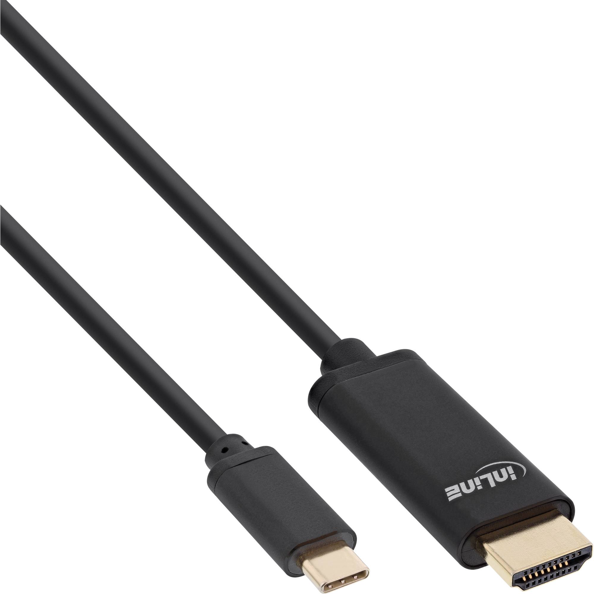 INLINE - USB Display Kabel - USB-C Stecker zu HDMI Stecker - 1m