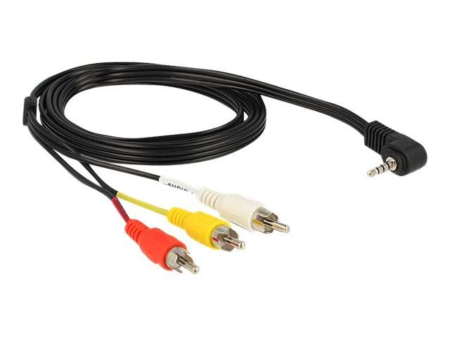 DeLOCK - Video- / Audiokabel - Composite Video / Audio - RCA x 3 (M)