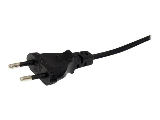 StarTech.com 1 m Laptop Ladekabel, EU Stecker auf C7, 2,5A 250V, 18AWG, Laptop Ersatzkabel, Drucker Stromkabel, Laptop S