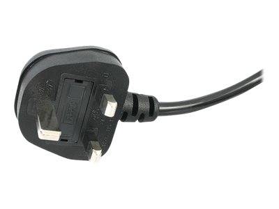 StarTech.com 1 m GB Laptop Ladekabel, BS 1363 Stecker auf C7, 2,5A 250V, 18AWG, Schwarz, Laptop Ersatzkabel, Drucker Str