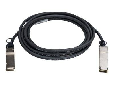Aufgerolltes schwarzes Kabel mit Metallsteckern an beiden Enden, gezeigt auf weißem Hintergrund.