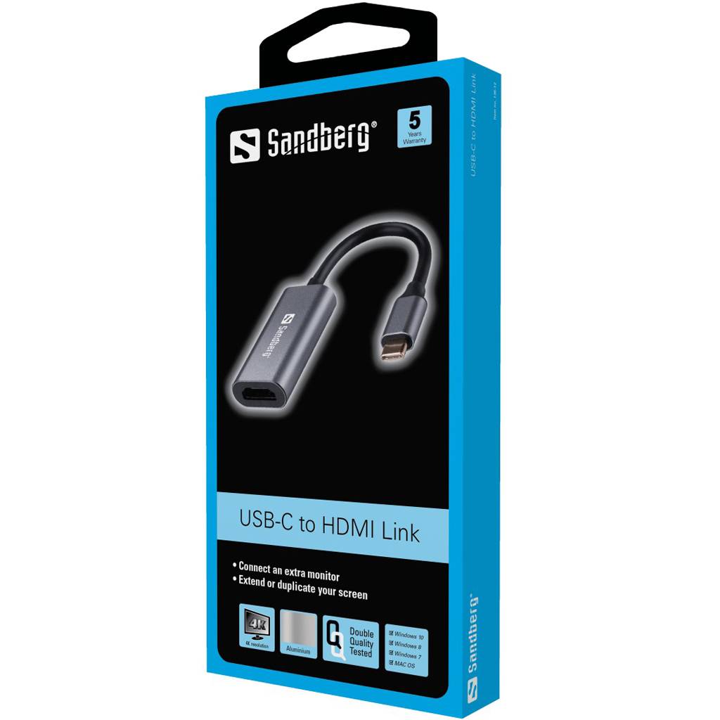 Sandberg - Externer Videoadapter - USB-C - HDMI