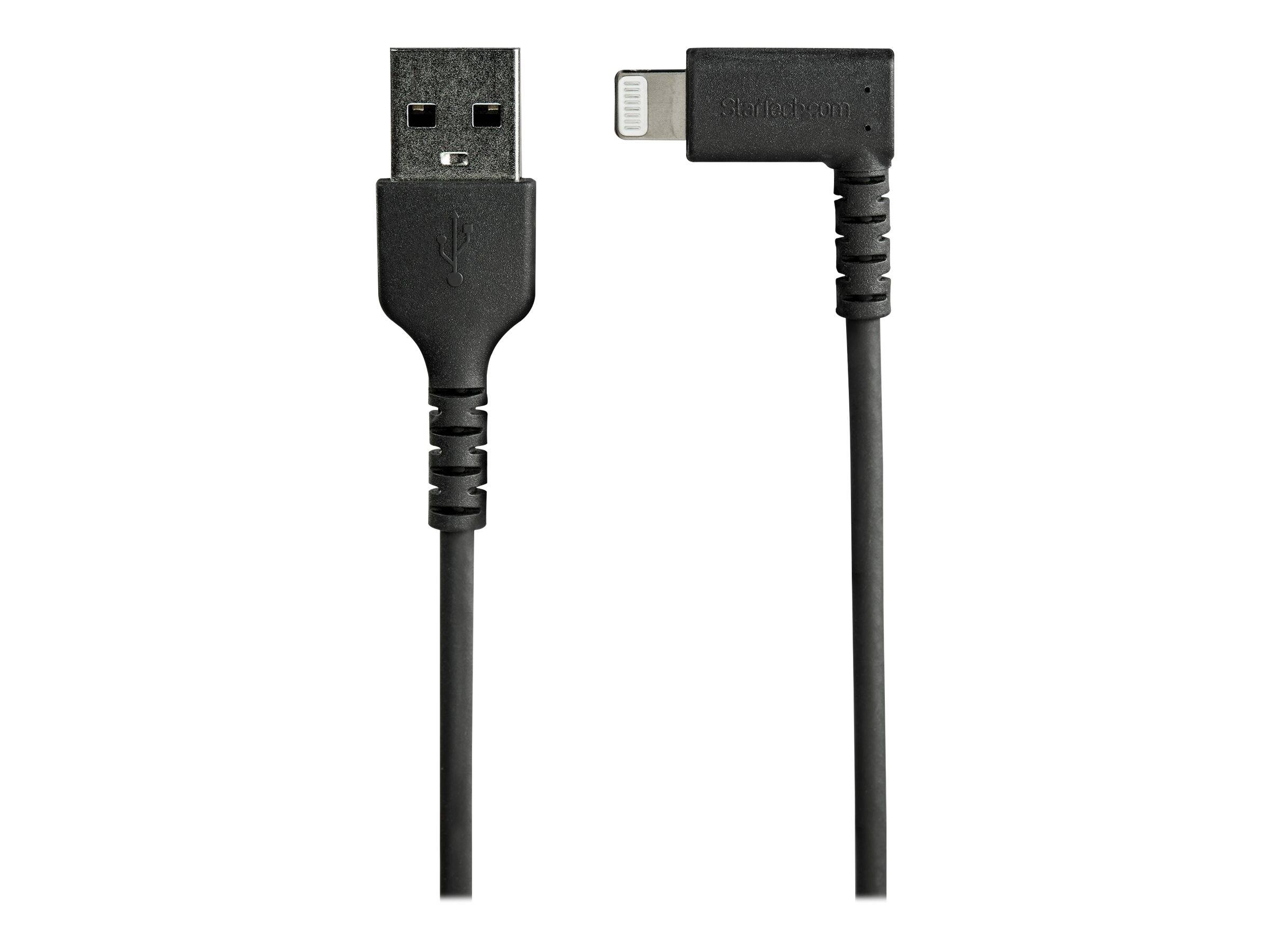 StarTech.com 1m USB-A auf Lightning-Kabel - 90° rechtwinkliges USB Typ-A auf Ladekabel - Synchronisationskabel - Apple M