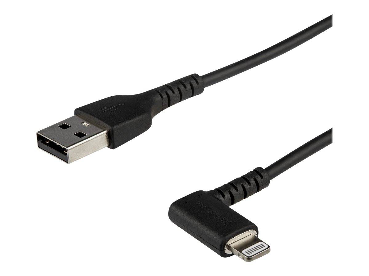 StarTech.com 1m USB-A auf Lightning-Kabel - 90° rechtwinkliges USB Typ-A auf Ladekabel - Synchronisationskabel - Apple M