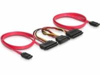 DeLOCK SATA All-in-One cable - SATA-Kabel - Serial ATA 150/300 - SATA, SATA-Stromstecker bis SATA Combo (W)