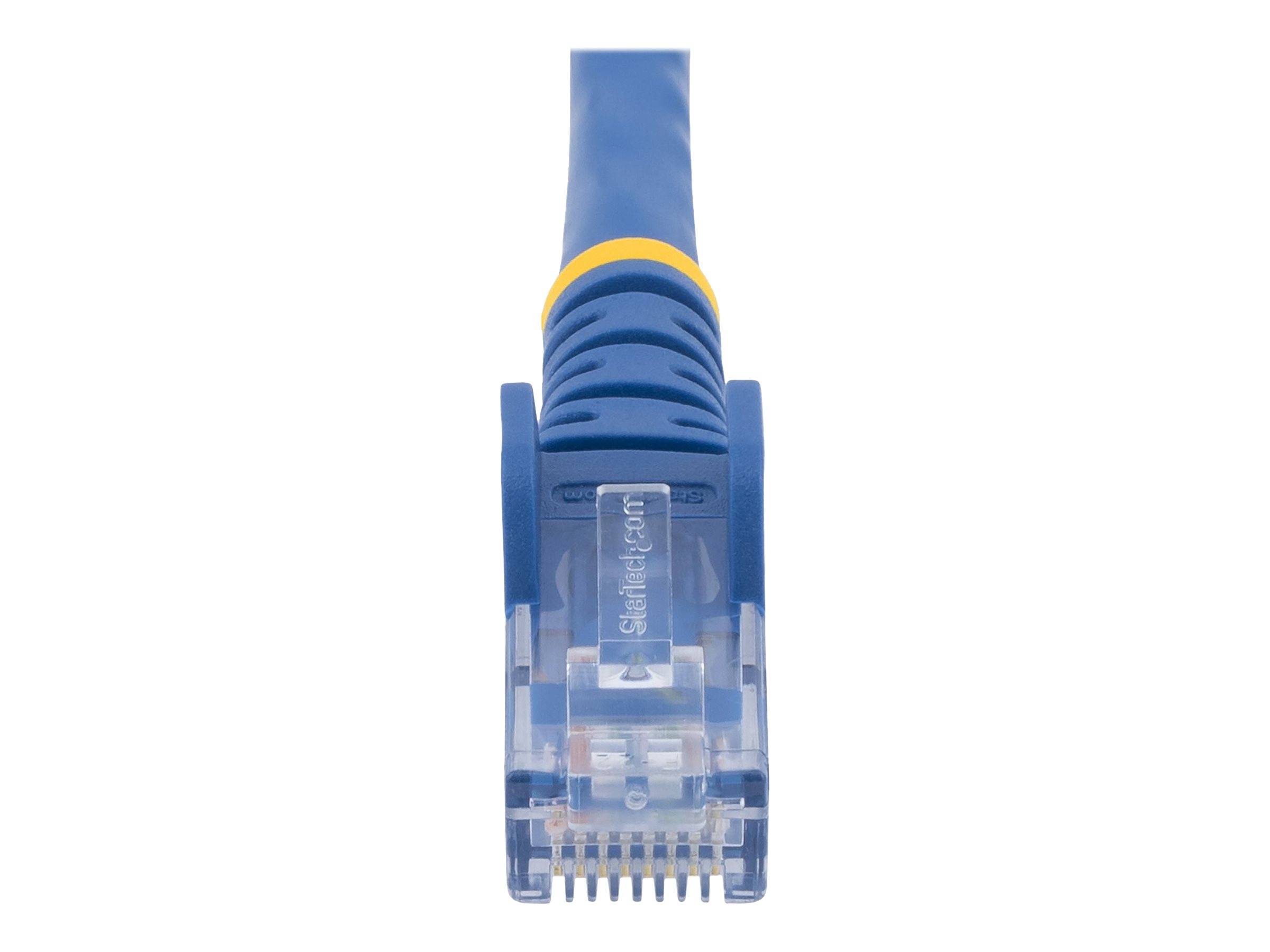 StarTech.com 3m Cat6 Gigabit Snagless RJ45 UTP Patchkabel - Cat 6 Netzwerkkabel mit Schutzmanschette - Blau - Patch-Kabe