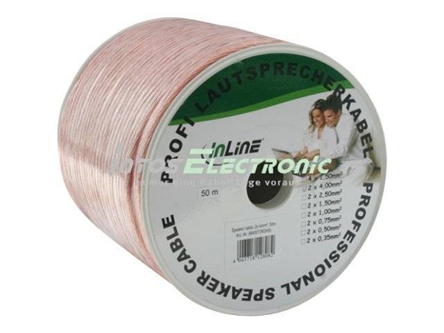 InLine - Bulk-Lautsprecherkabel - 4 mm² - 50 m