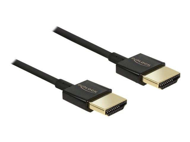DeLOCK Slim Premium - HDMI mit Ethernetkabel - HDMI (M)