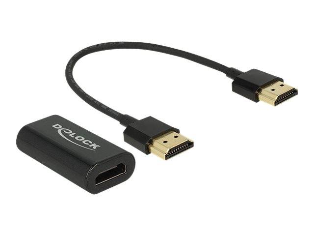 Delock Adapter HDMI-A Buchse > VGA Buchse (screwless) 15 cm HDMI Kabel