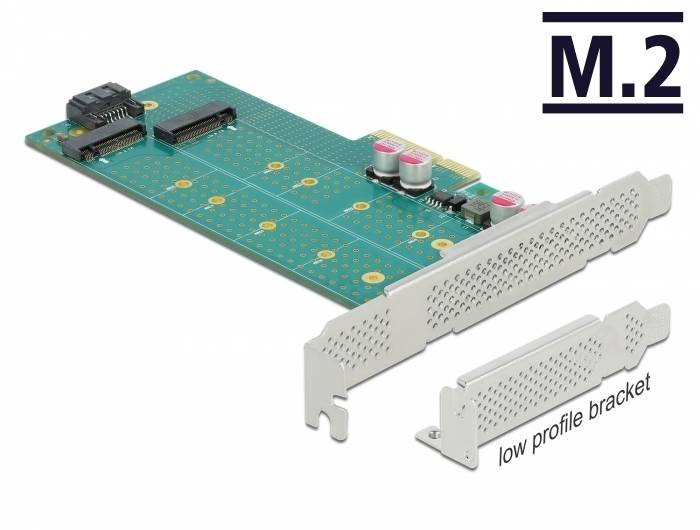 DeLOCK - Speicher-Controller - M.2 - M.2 Card / SATA 6Gb/s Low-Profile